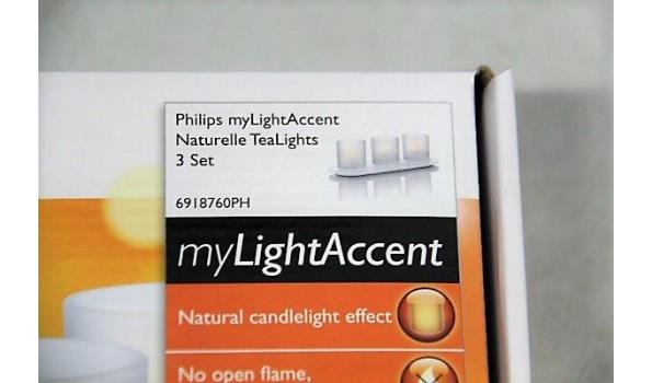 Nieuwe candle light 3 lampenset PHILIPS, type 6918760PH